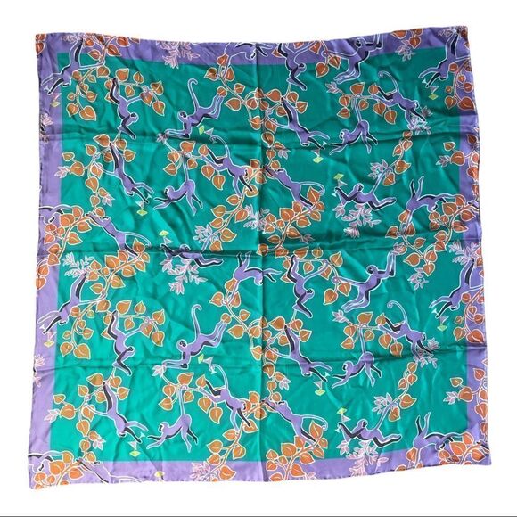 Kate Spade Monkey Silk Scarf - Picture 1 of 4